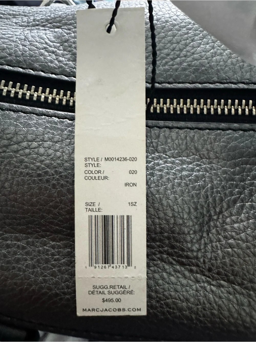 Marc Jacobs accents pebbled polished